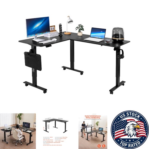 Modern shaped electric desk - modern,
