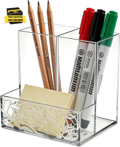 Clear pet pen holder - clear, 3