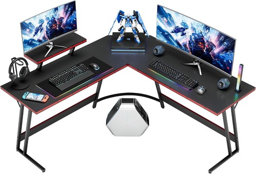 Homall shaped gaming desk - shaped,