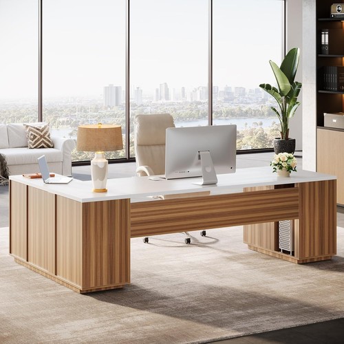 Inch shaped executive - 85.8-inch, l-shaped