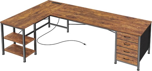 Huuger inch shaped desk - huuger, l