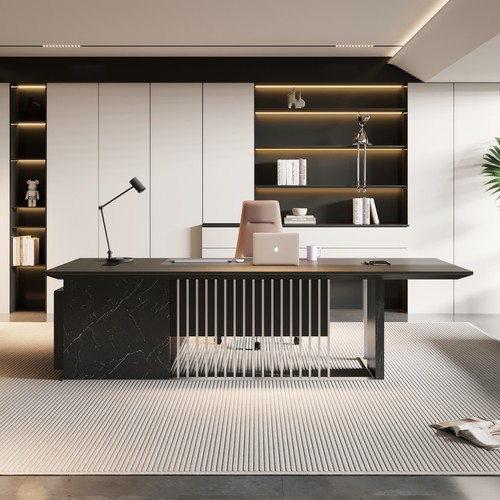 Large shaped executive - 87", l-shaped