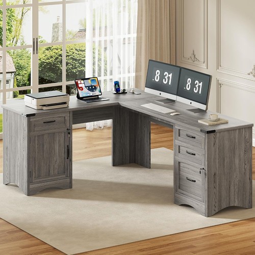 Shaped executive desk - 67",