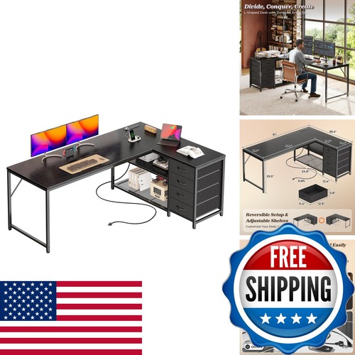 Praisun shaped desk - praisun, l