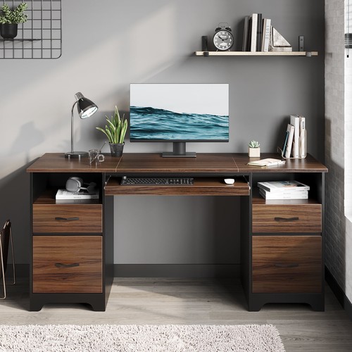 Bestier 59in computer desk - bestier,