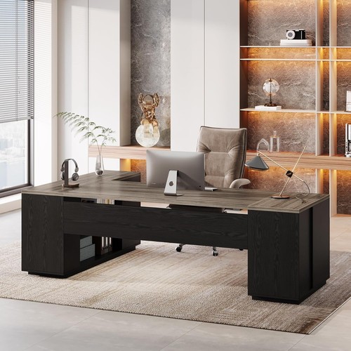 Inch shaped executive - 85.8-inch, l-shaped